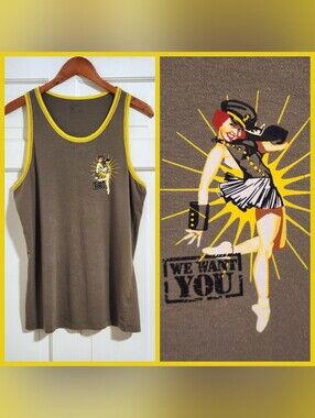 💪Papi💪 - Green/Yellow "We Want You" Tank